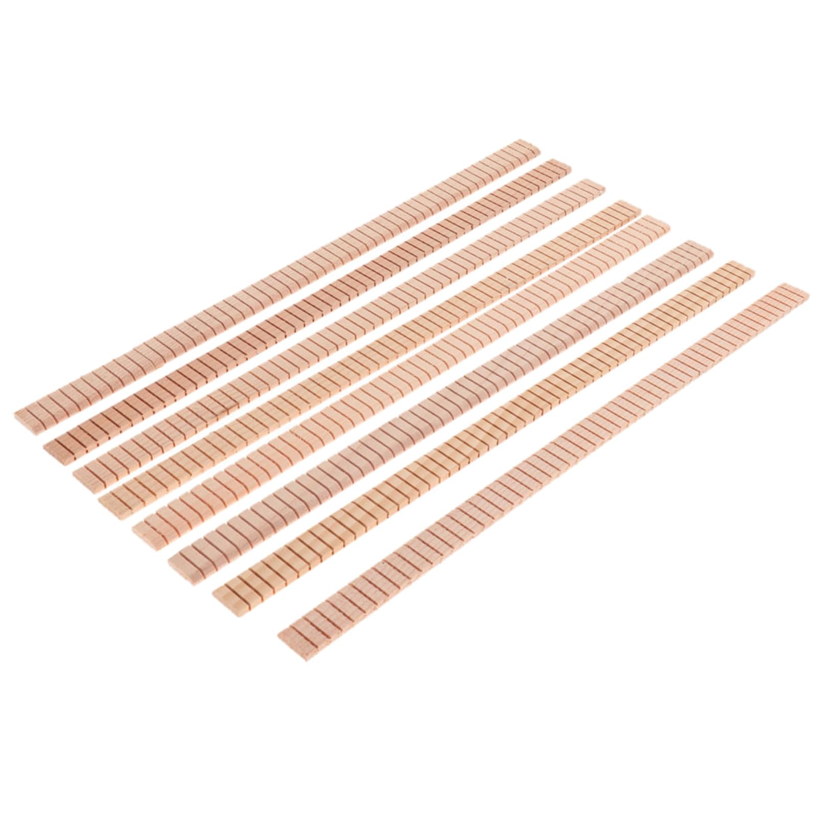 8Pcs Guitar Inlay Guitar Decor Inlay Wood Strips Guitar Binding Purfling Guitar Strips Inlay Ukulele Inlay Wood Inlays