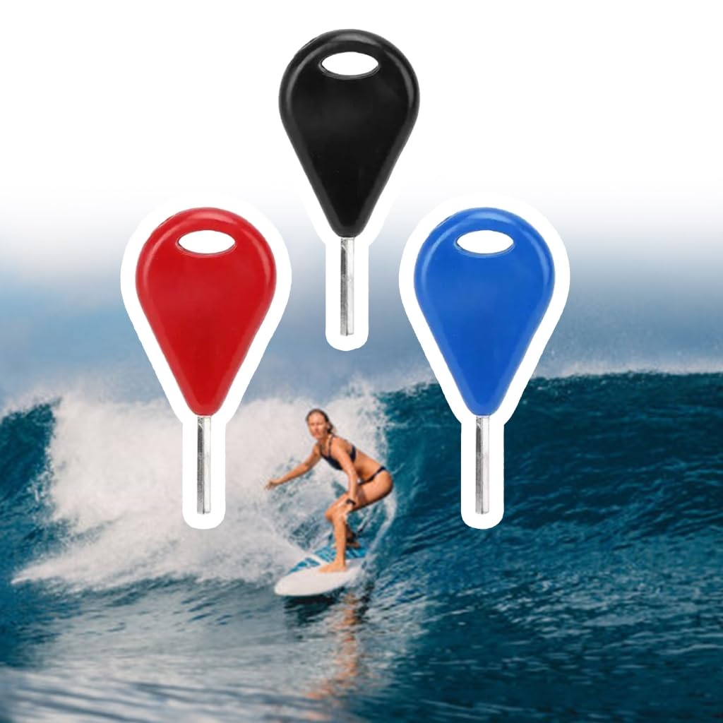 Greabuy 6Pcs Surfboard Fin Key Metal Hexagon Key Surfs Fin Key Spare Replacement Surfing Board Accessories Easy to Use