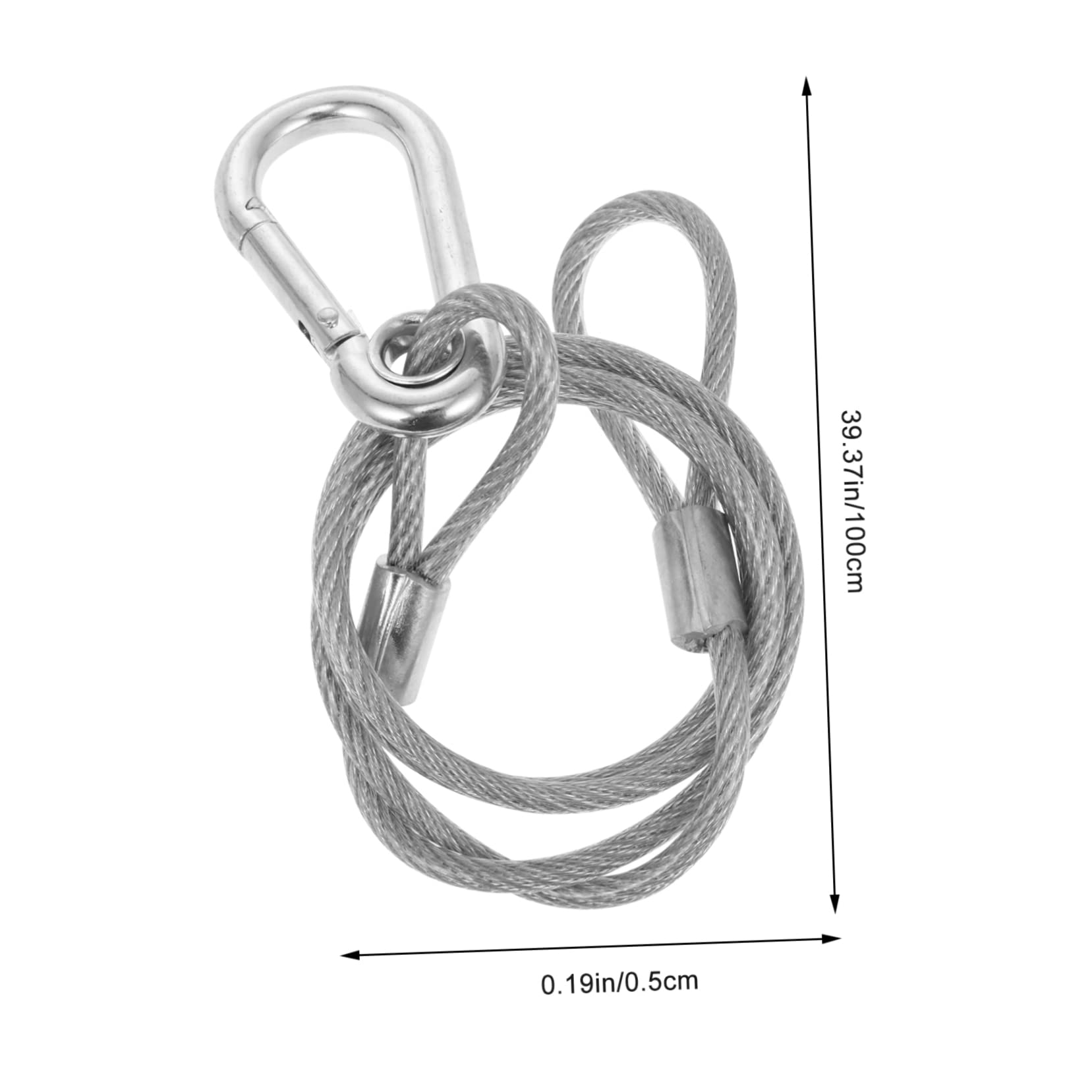 FAVOMOTO 10 Pieces Stage Safety Rope Cable c Cable Safety Lamp Lights Security Cable Security Cable Light Cable Stainless Steel Chandelier