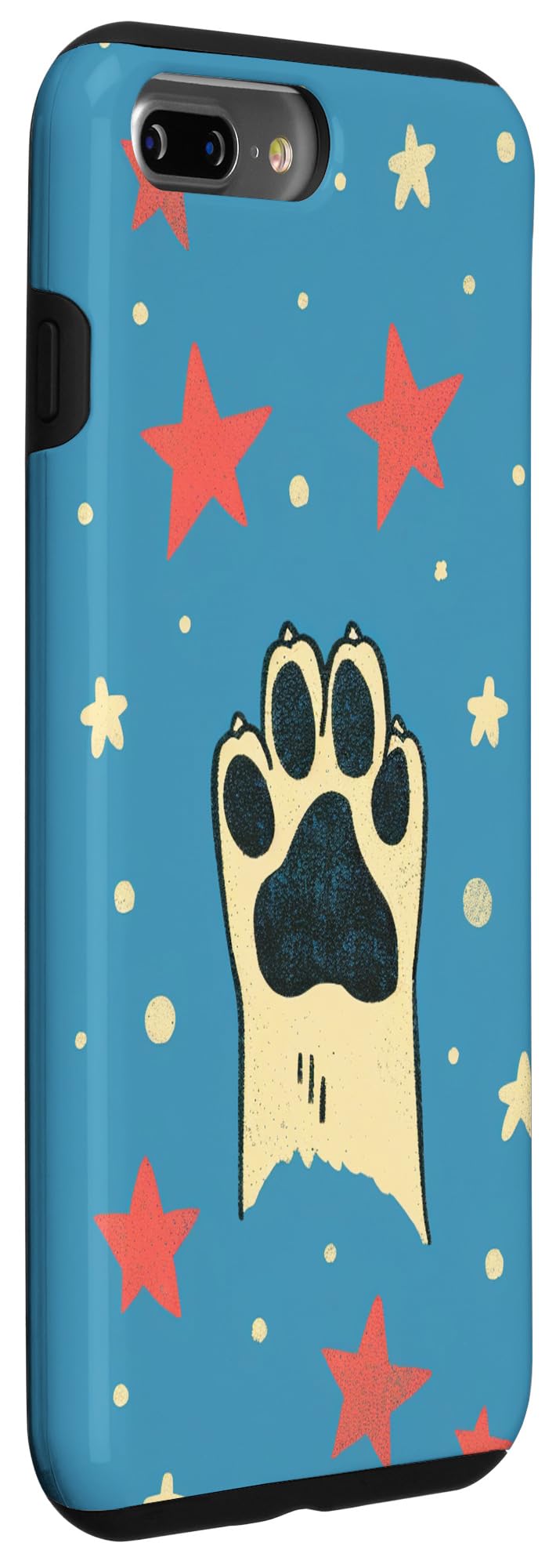 iPhone 7 Plus/8 Plus USA American Flag with Paw Vintage Case - Image 3