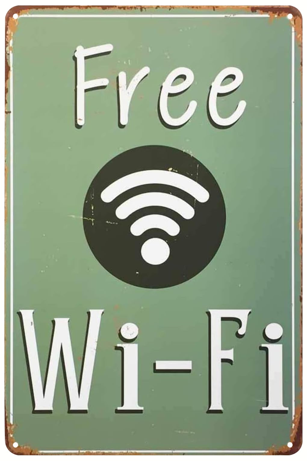 Yepyayqvk Tin Sign 275 Wifi Tin Sign Vintage Metal Signs Wall Art Decor Plaque For Home Cafes Bars Pubs Shop 6X8 Inch