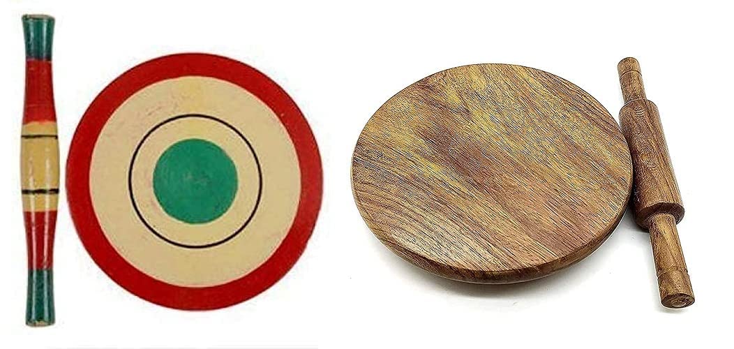 Antlantic wood store Wooden Chakla Belan Playset only for Kids not for Kitchen use Kids Toy Set Baby Miniature Funny Yet Beautiful Toys ( Set of 2 Pcs ) (B09SZQ958S) Amazon Price History, Amazon Price Tracker