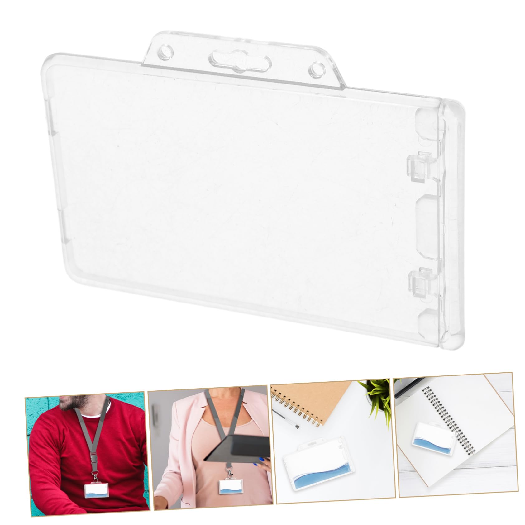 STOBOK 15stücke Transparente Ausweishüllen Für Karten Langlebige Badge Sleeves Für Mitarbeiter Studenten Ärzte Leicht Und Tragbar Für Namensschilder Und Id-karten