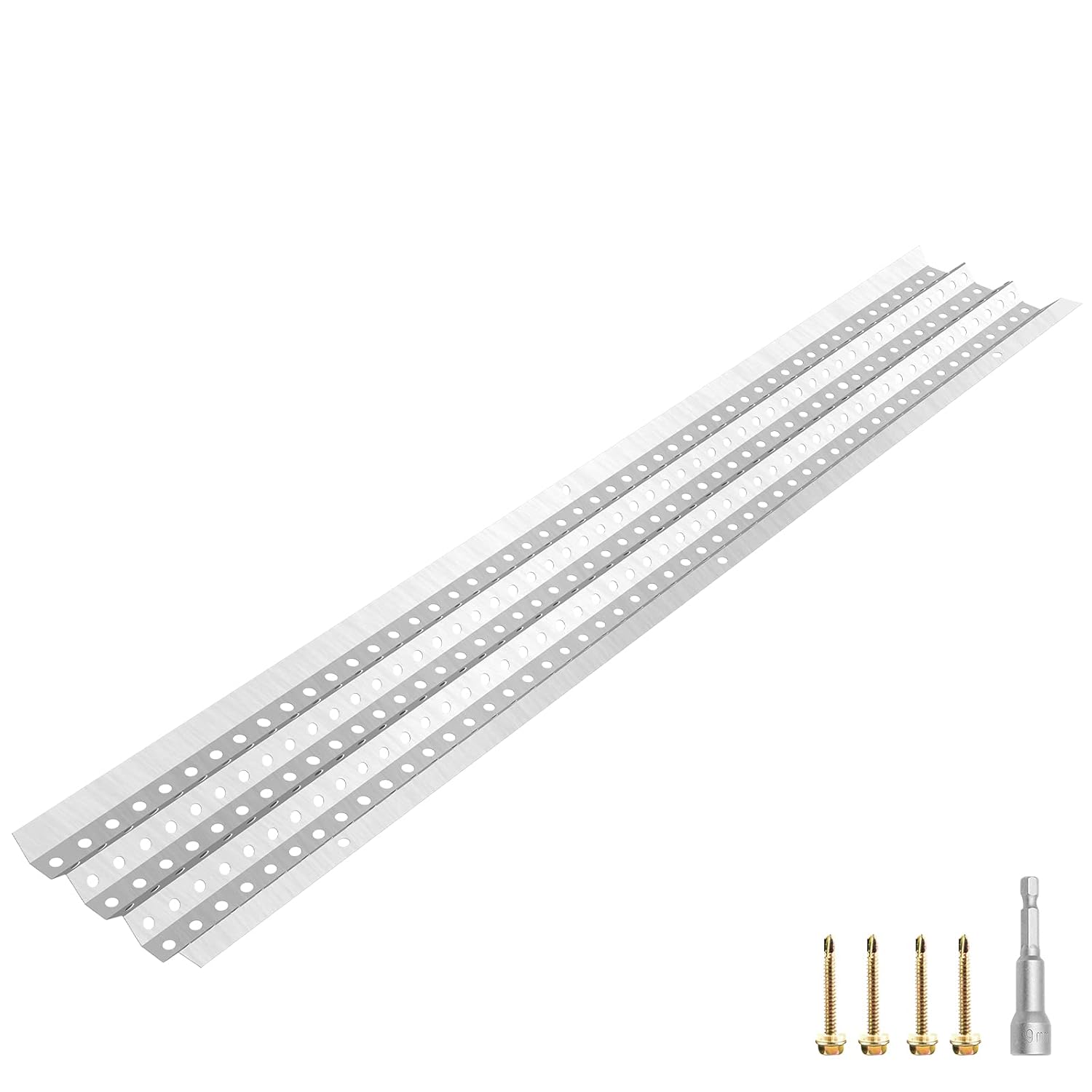 VEVOR Gutter Guards, 5" x 3' Each Gutter Covers System, 69 Packs 207 FT