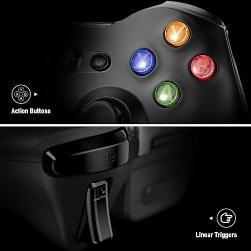 Miniatura 5 de ASTARRY Wireless Controller Compatible with Xbox 360 2.4G Wireless Controller Gamepad Joystick Compatible with Xbox 360&360Slim PC with Receiver