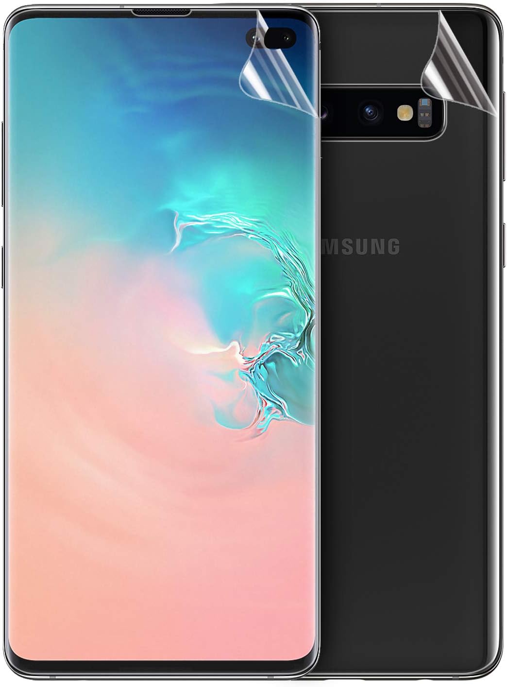 Olixar for Samsung Galaxy S10 Plus TPU Screen Protector Front and Back - Case Friendly Protection - TPU Design - Easy Application