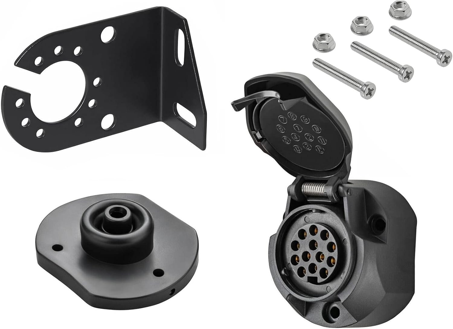 Anhänger Steckdose Dichtung Halterung Schrauben 13 polig 12V ...