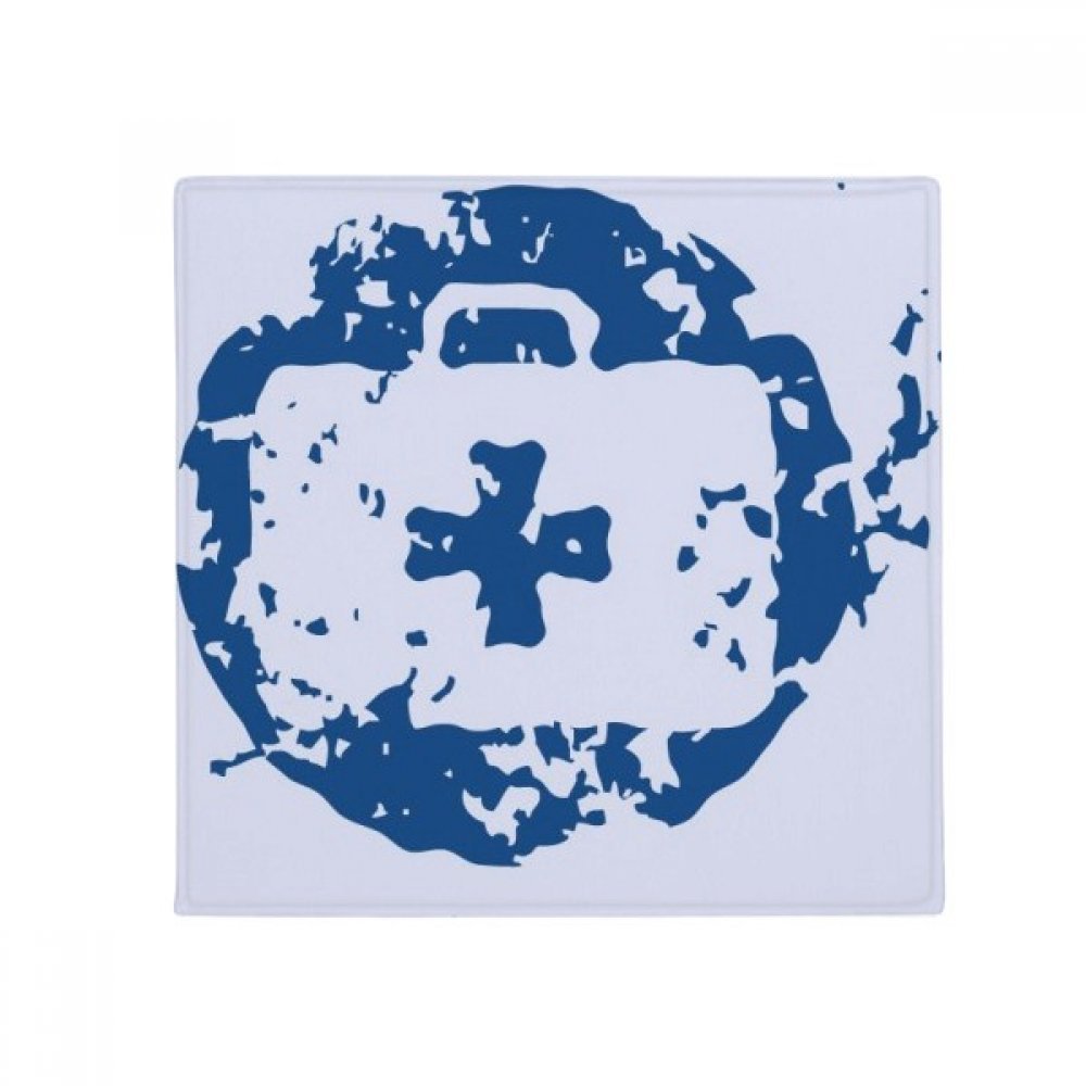 Tapis de sol pour animal domestique bleu rond 80 cm idée cadeau maison