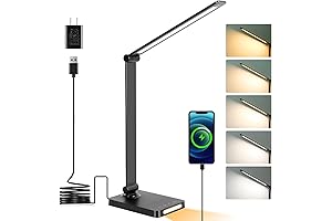 Elegant LED Desk Lamp: A Symphony of Illumination and Convenience