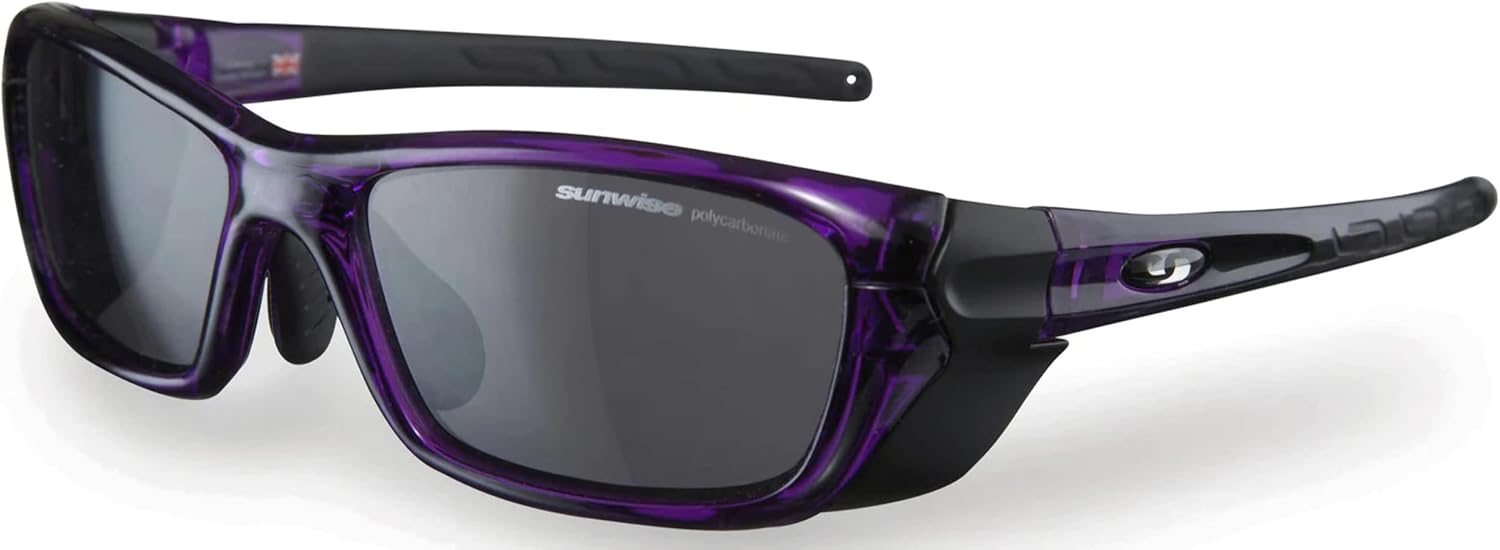 SUNWISE TRAFALGAR Sports Sunglasses Crystal Purple / Dark Grey with