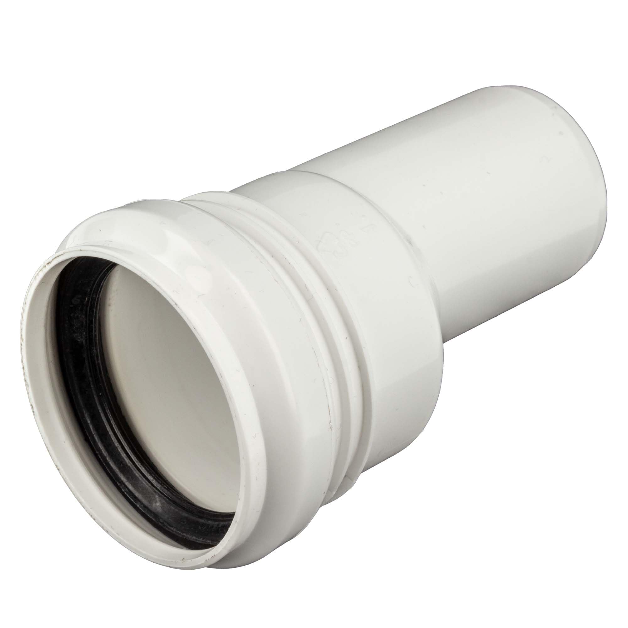 Tecuro White - 58736 Reducing Pipe Transition Pipe Plug-In Fitting Reduction From Diameter 50 Mm To Diameter 40 Mm Plug Socket Dn 50 Plastic