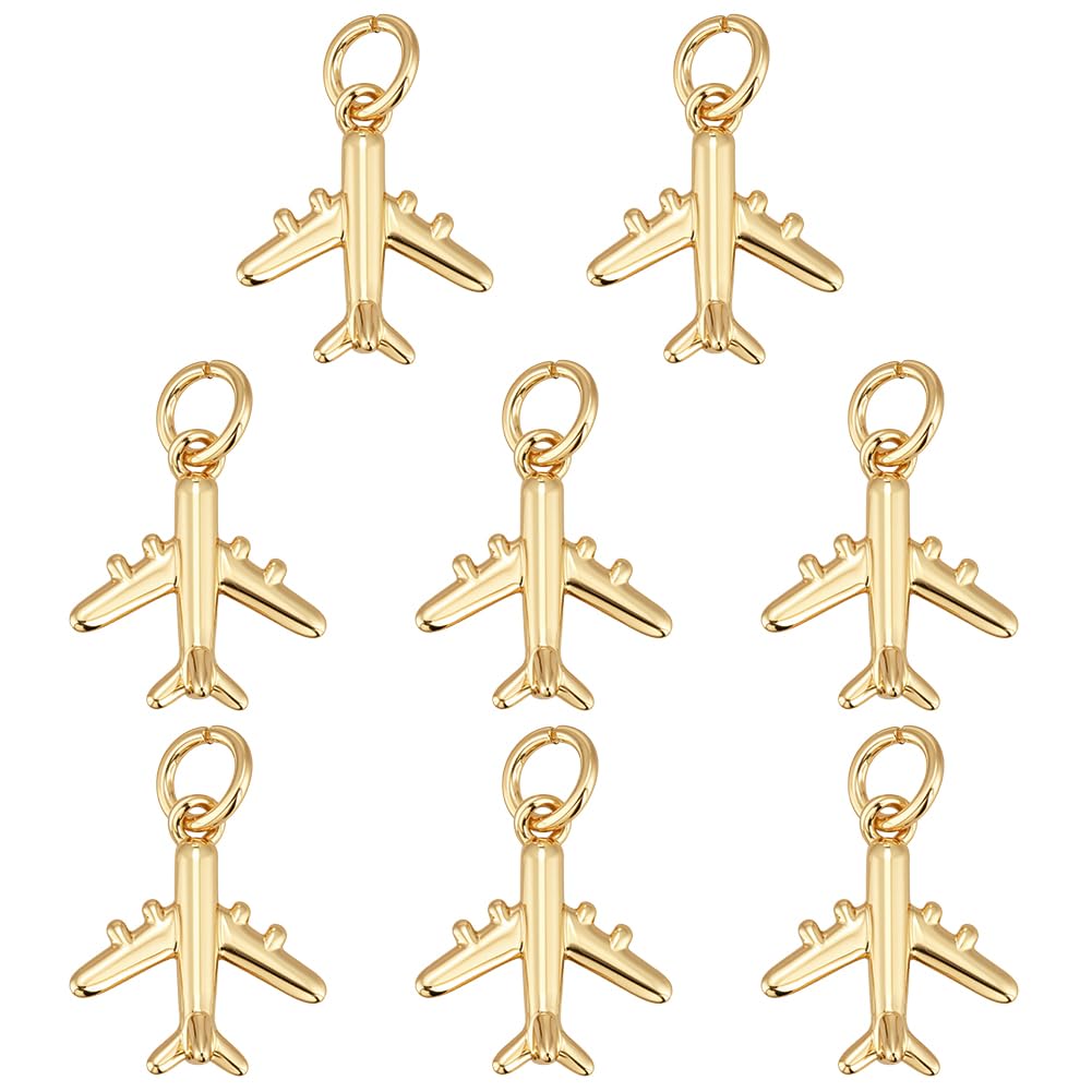 Breloques avion pour fabrication de boucles d'oreilles pendantes légères - 6