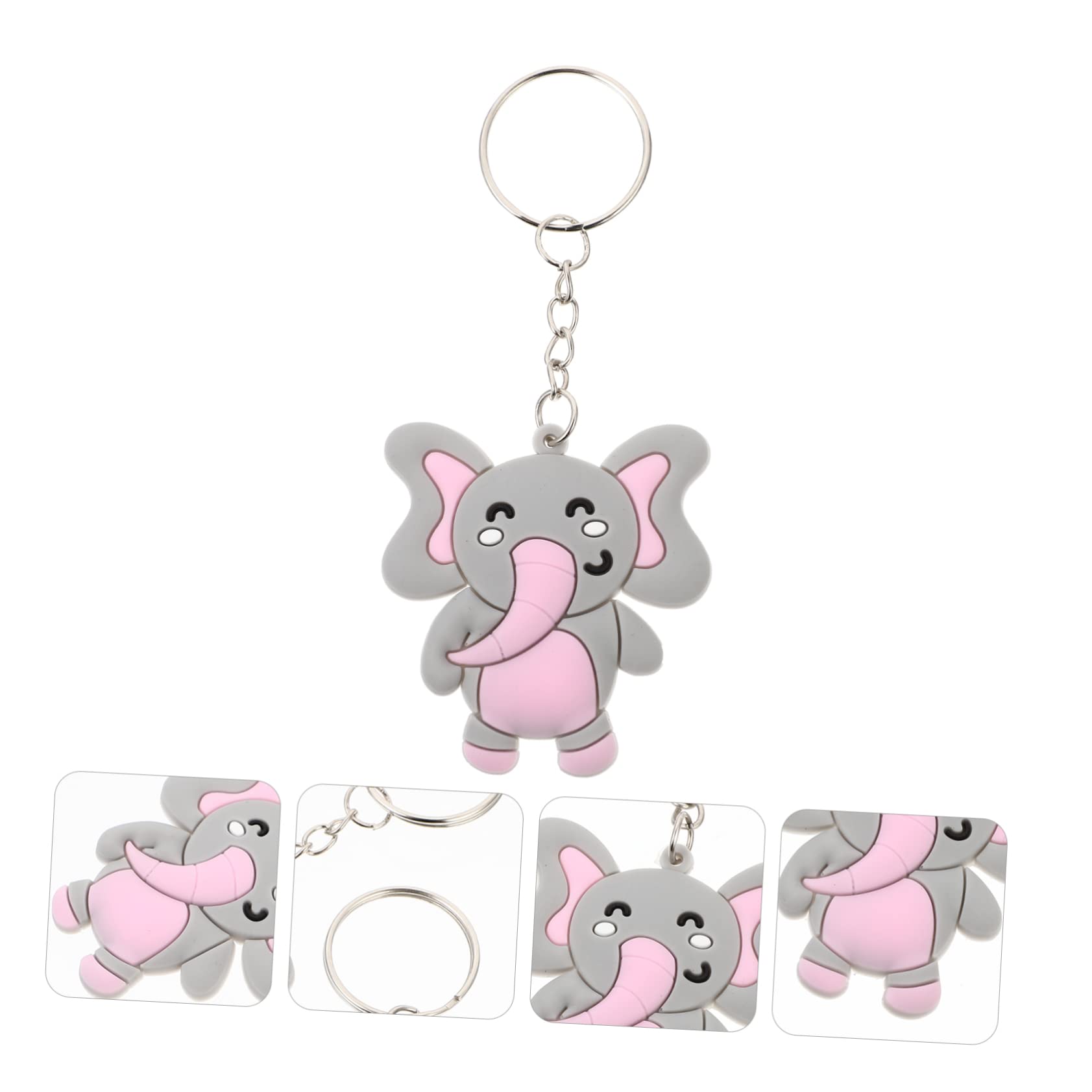 COLLBATH 50 Llaveros De De Dibujos Animados Colgante De Animal Decoración Para Llaves Material De Único