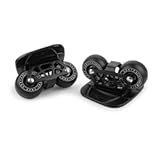 FreeSkates Portable Roller Road Drift Skates Plate&comma; with Aluminum Alloy Deck Non-Slip&comma; Board Split Skateboard with PU Wheels High-end Bearings