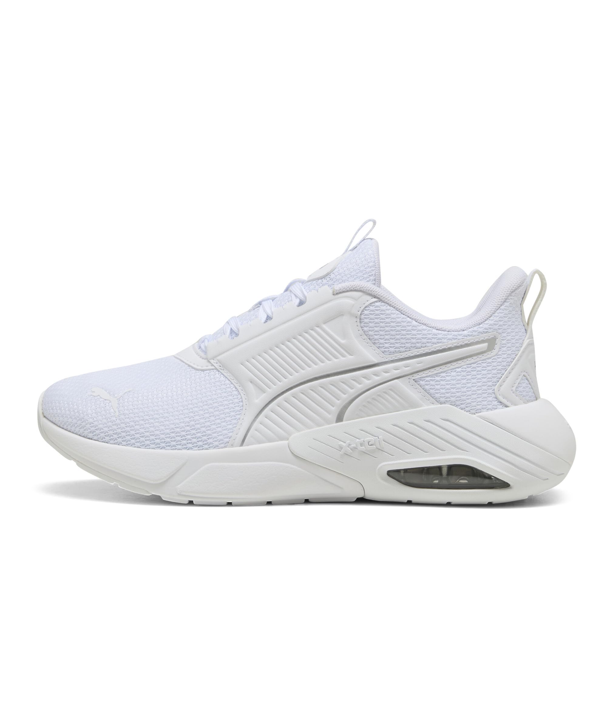 Puma X-Cell NOVA FS, Unisex Straßen-Laufschuh, Puma White-Puma Silver,