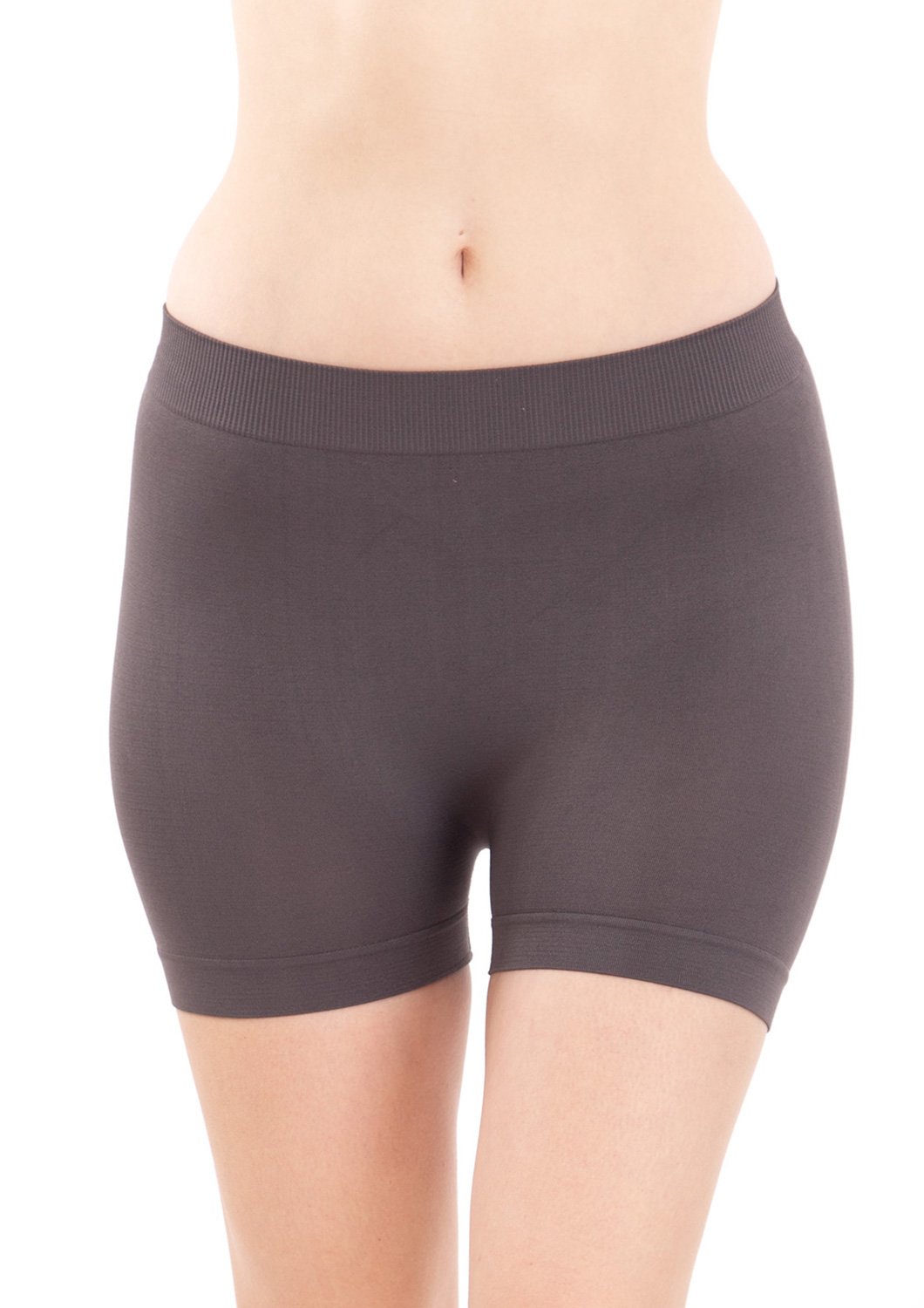 Basic Solid Biker Short Spandex Yoga Leggings 12 Inch