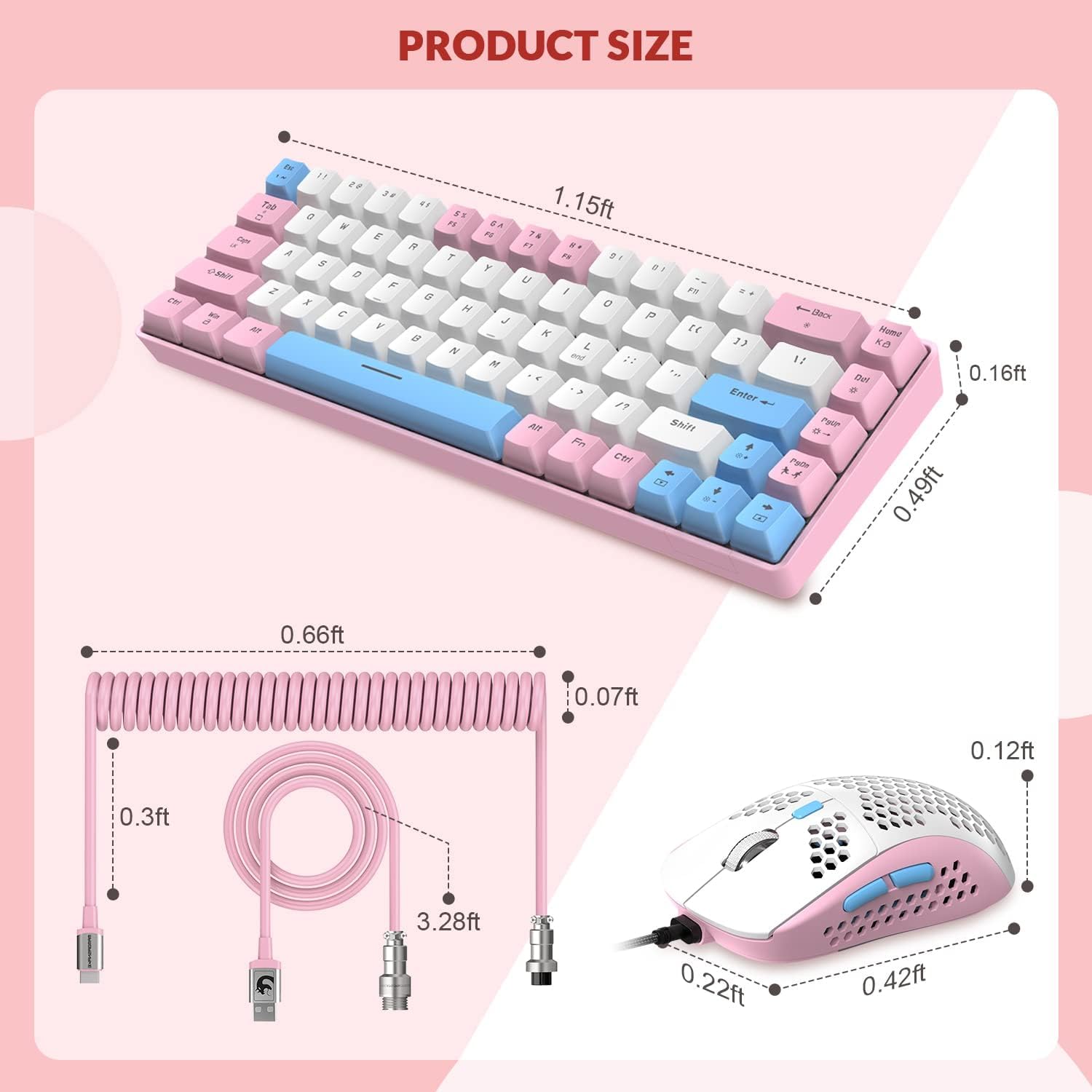 BIIOONES Tastiera PC con Filo per Computer/Laptop/Notebook -692