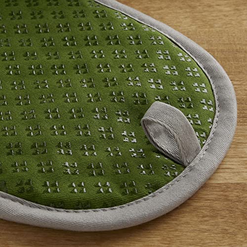 Image of KitchenAid Asteroid Pot Holder 2-Pack Set, Matcha Green, 6.5 inchx10 inch