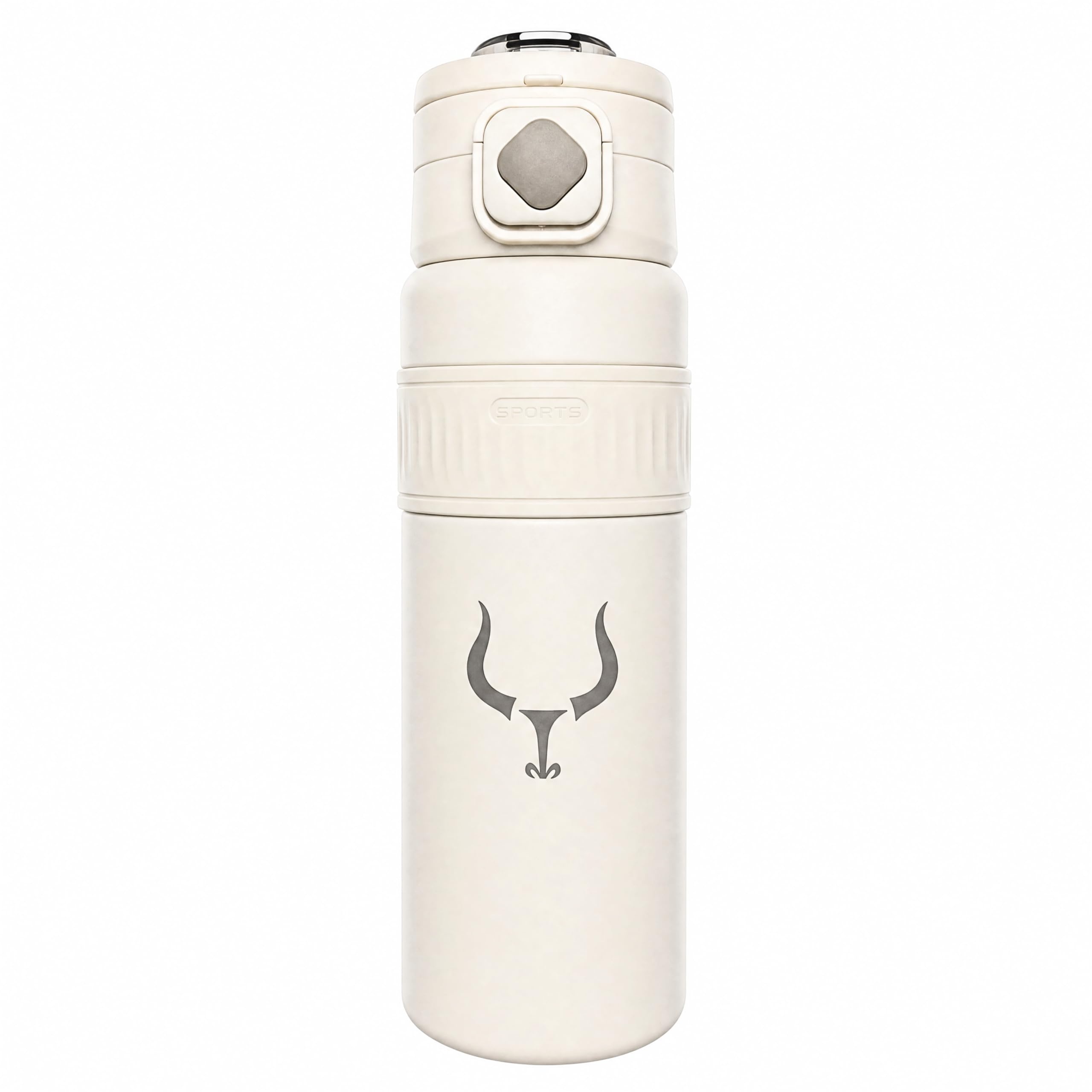 Borraccia Termica con Cannuccia Acciaio Inox 18/10 750ml / 1 Litro - Bottiglia Termica 24h Freddo 12h Caldo - Borraccia da Palestra, Trekking e Sport