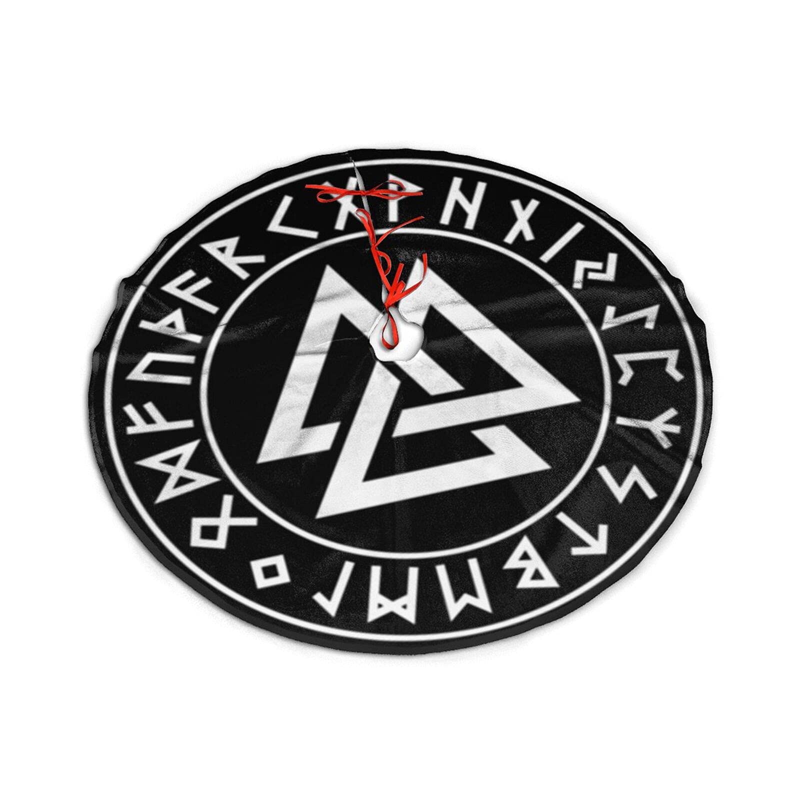 Yggdrasil Christmas Tree Skirt Festive Viking Pagan Yule Decor