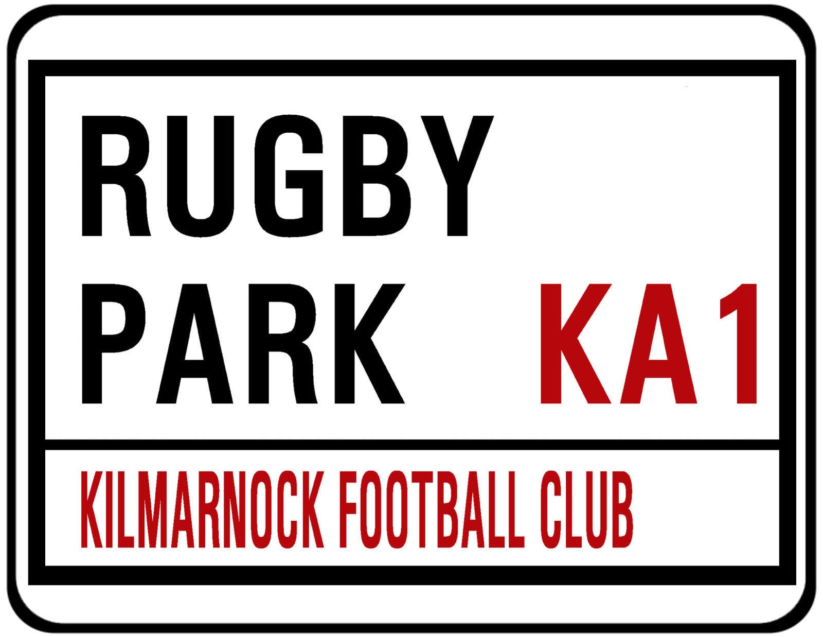 Yelacecca Tin Sign A37642 New Metal Street Sign Kilmarnock Fc Street Sign On 8X12 Inches