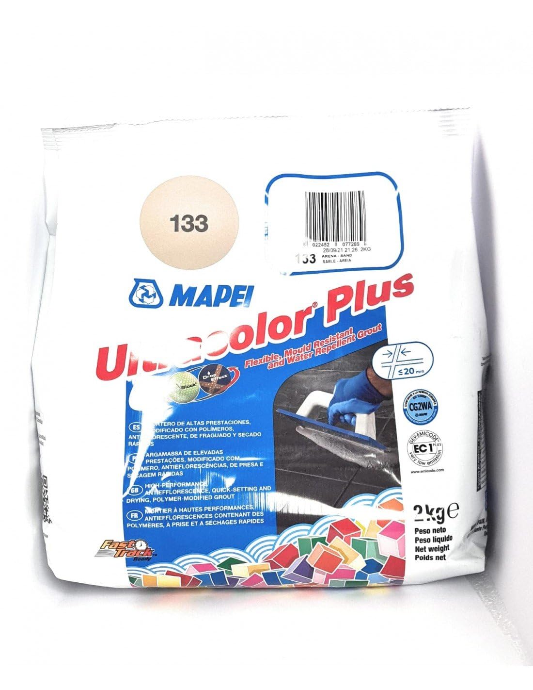 MAPEI Mortero de juntas Ultracolor Plus (133) Arena 2Kg