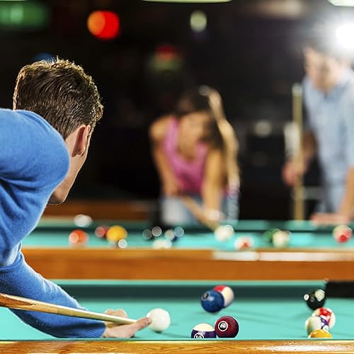 Miniatura 7 de GSE Solid Wood Billiard 8-Ball Triangle & 9-Ball Diamond Pool Ball Racks with 2-14" Standard Pool Balls, Billiard Balls and Racks Set, Pool Table