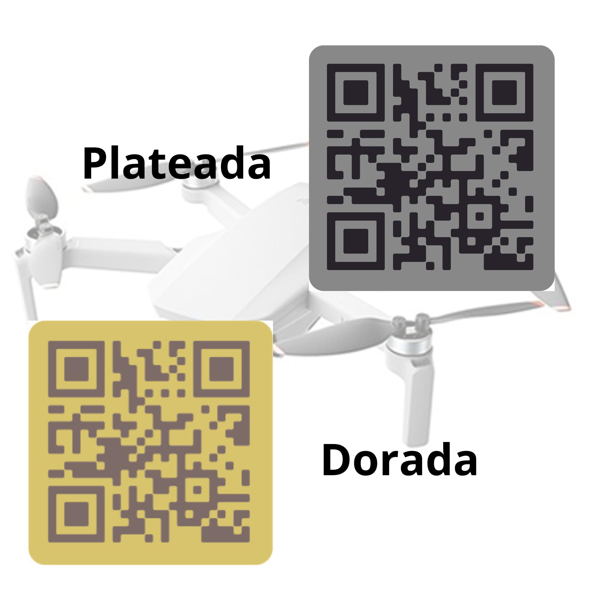 Targhette identificative per droni alluminio personalizzata AESA
