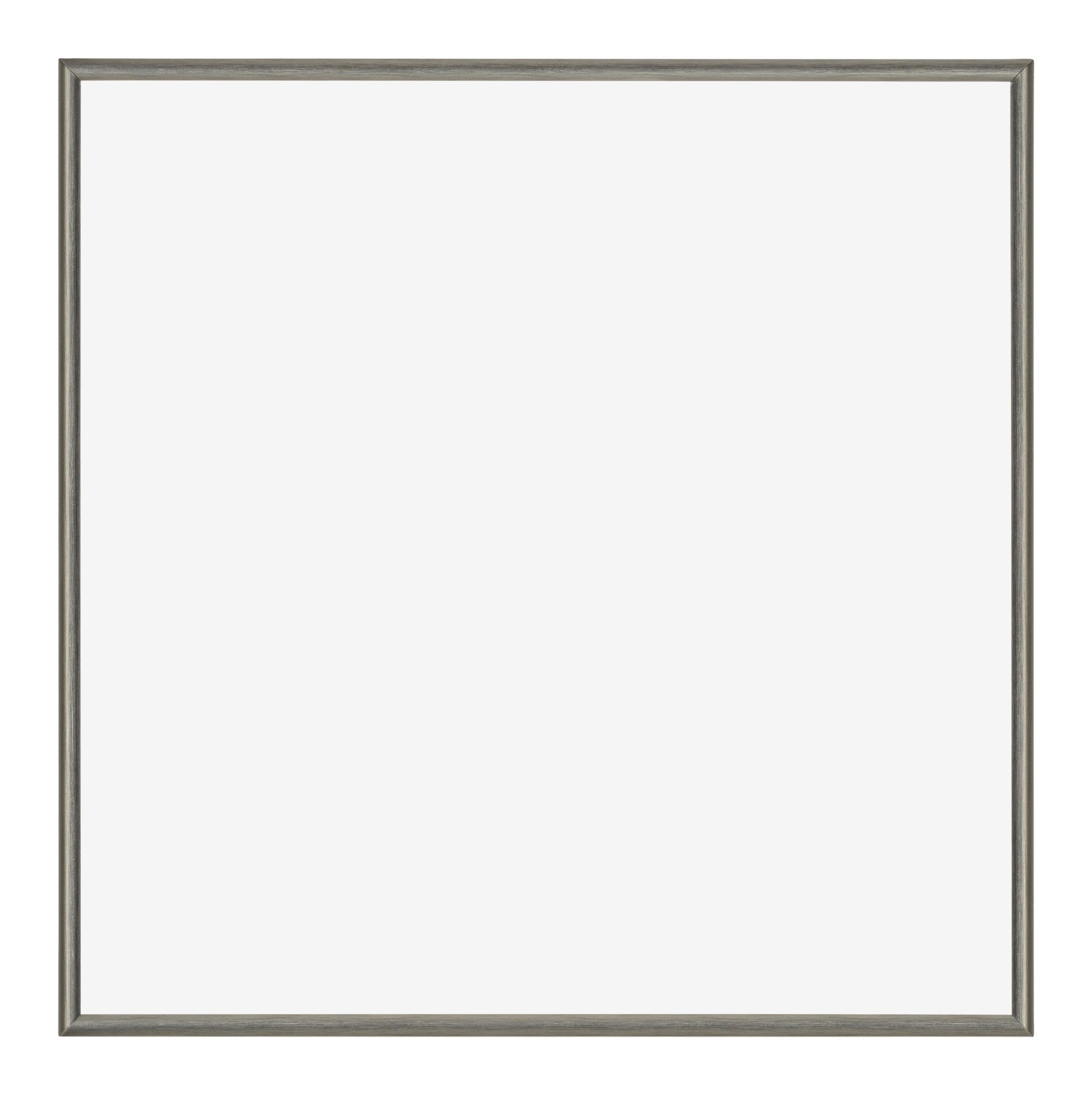 Cornice Decorativa Mura 35x35 Cm In Legno Con Vetro Acrilico Antiriflesso - Bianco Opaco Per Parete - Foto 5