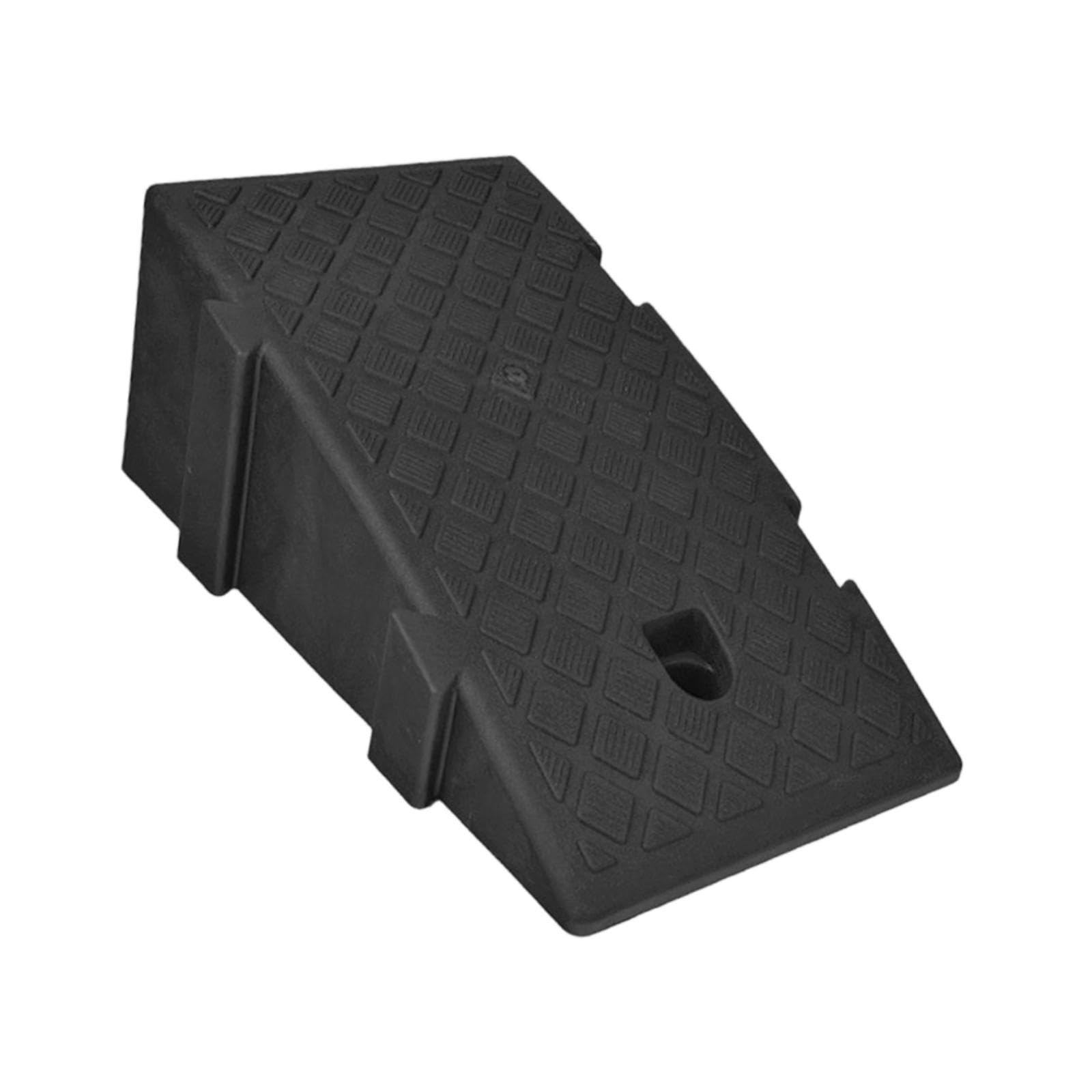 Generic Curb Ramp Rampa de Acceso Rampa para Umbral Rampa para Carretera con PP Robusto Y Protección contra Impactos con Agujeros Preperforados Adecuada para, 19 cm