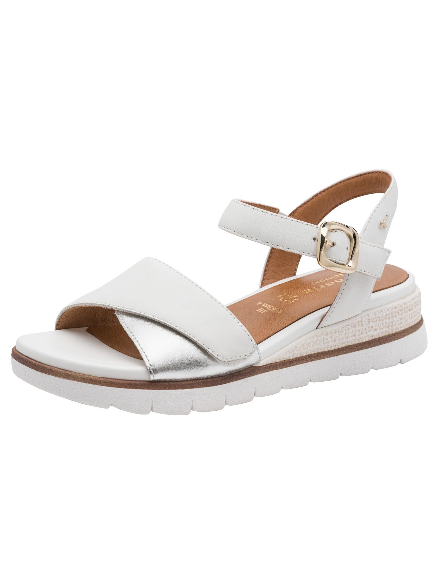 Tamaris Kobiety Tamaris Comfort Damen Wedge/Plat Sand MultiadjustableSandał na koturnie