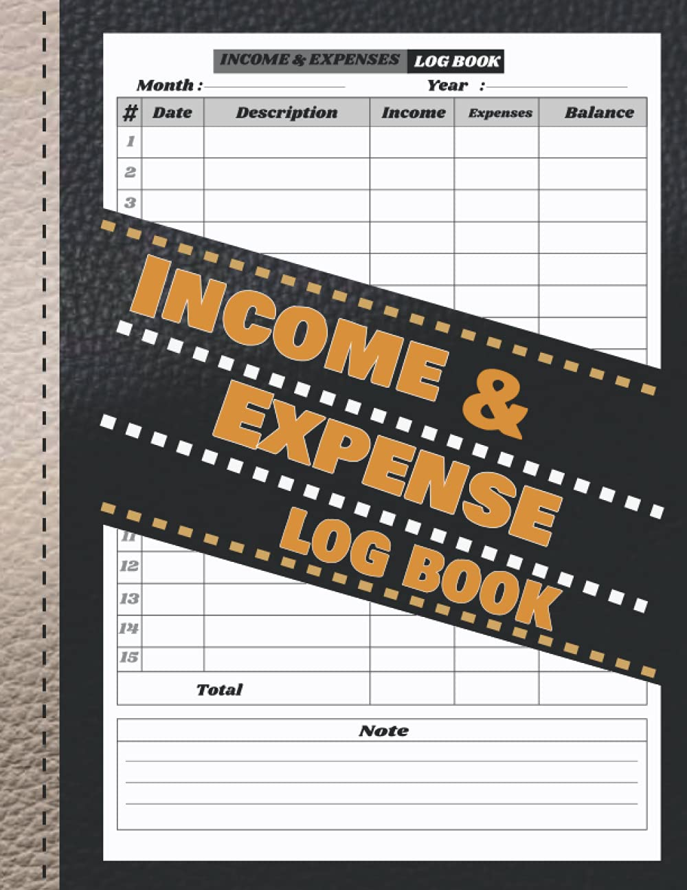 income and expense logbook: Simple Income Expense Record Tracking Book- Record Income & Expenses for Bookkeeping and Small Business or Personal | ... size 8,5x11 Inch- income and expenses sheet