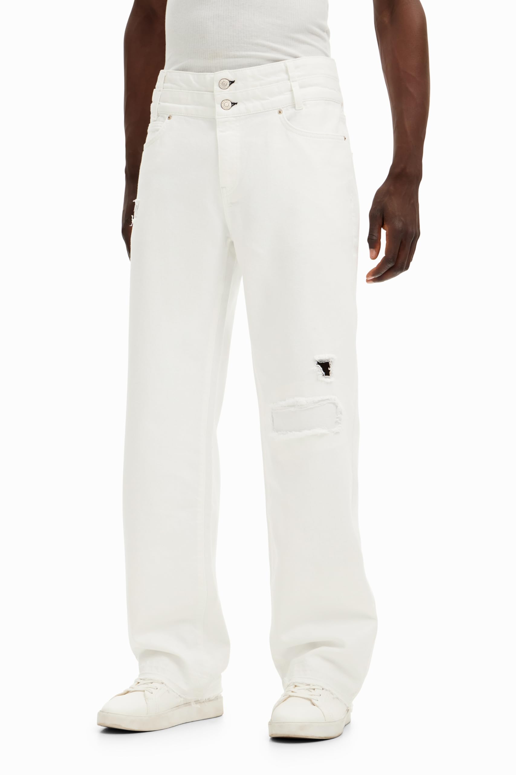 Desigual Pantaloni Lunghi in Denim da Uomo
