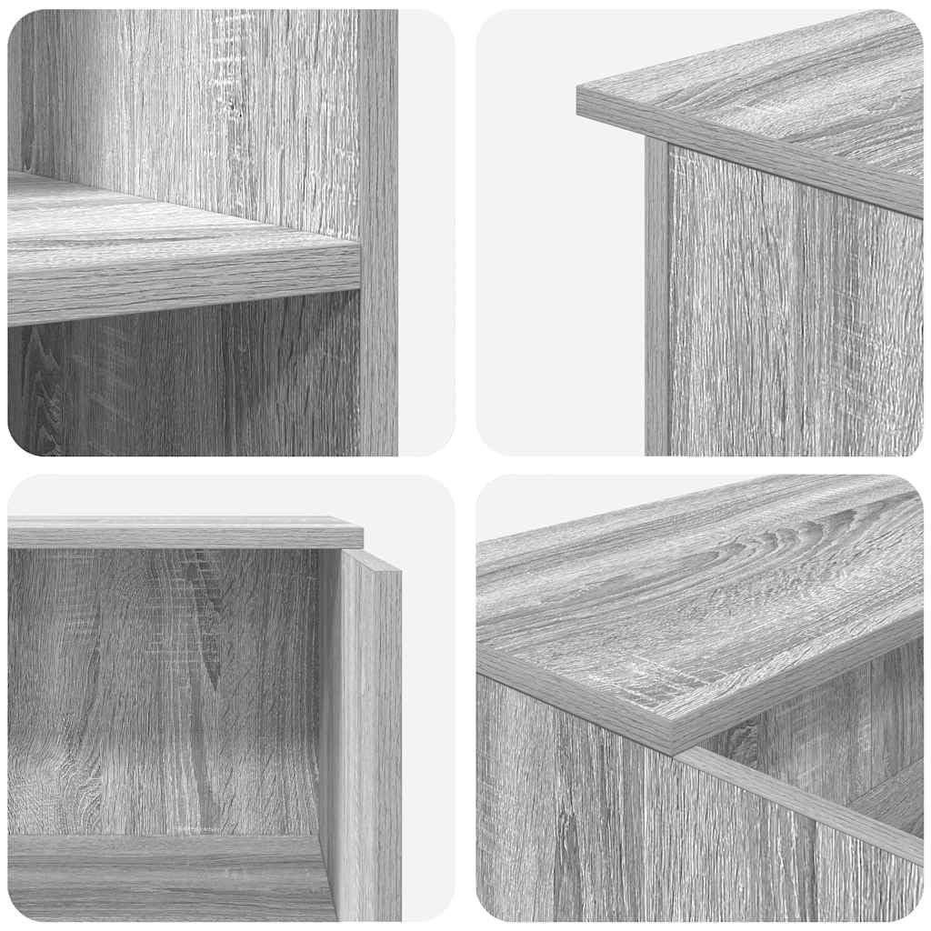 vidaXL Banco Reception Grigio Sonoma 100x50x103,5 cm Legno Multistrato Ufficio
