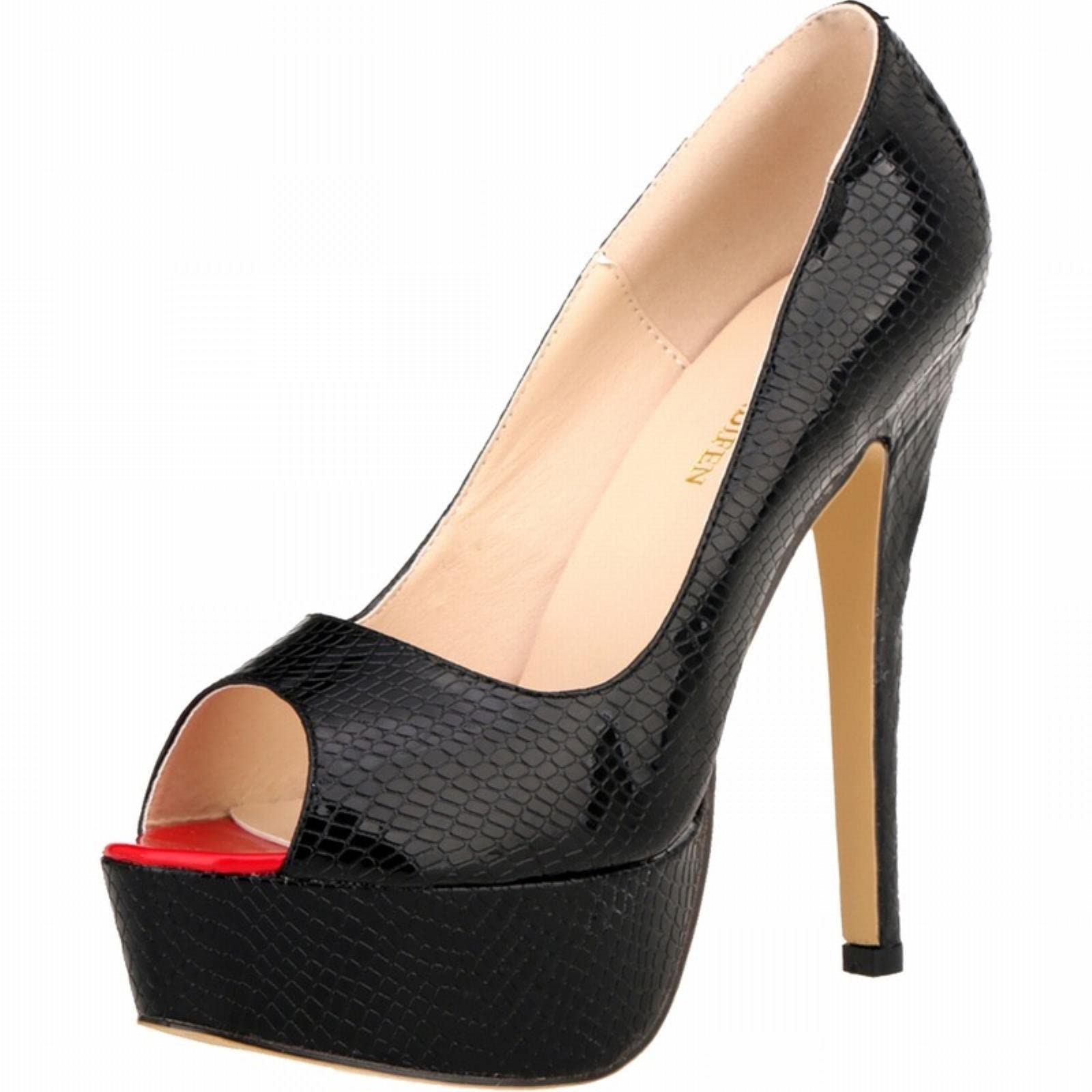Tacchi alti da donna alla moda sexy tacchi a spillo con tacco aperto con piattaforma a spillo modello a spillo abiti da festa scarpe da sposa
