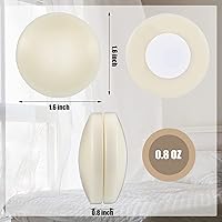 Vista 3 de Jetec Juego de 6 juegos de 16 pesas para cortina de ducha, pesas magnéticas cubiertas de plástico, imanes de ducha para forro que evitan que se