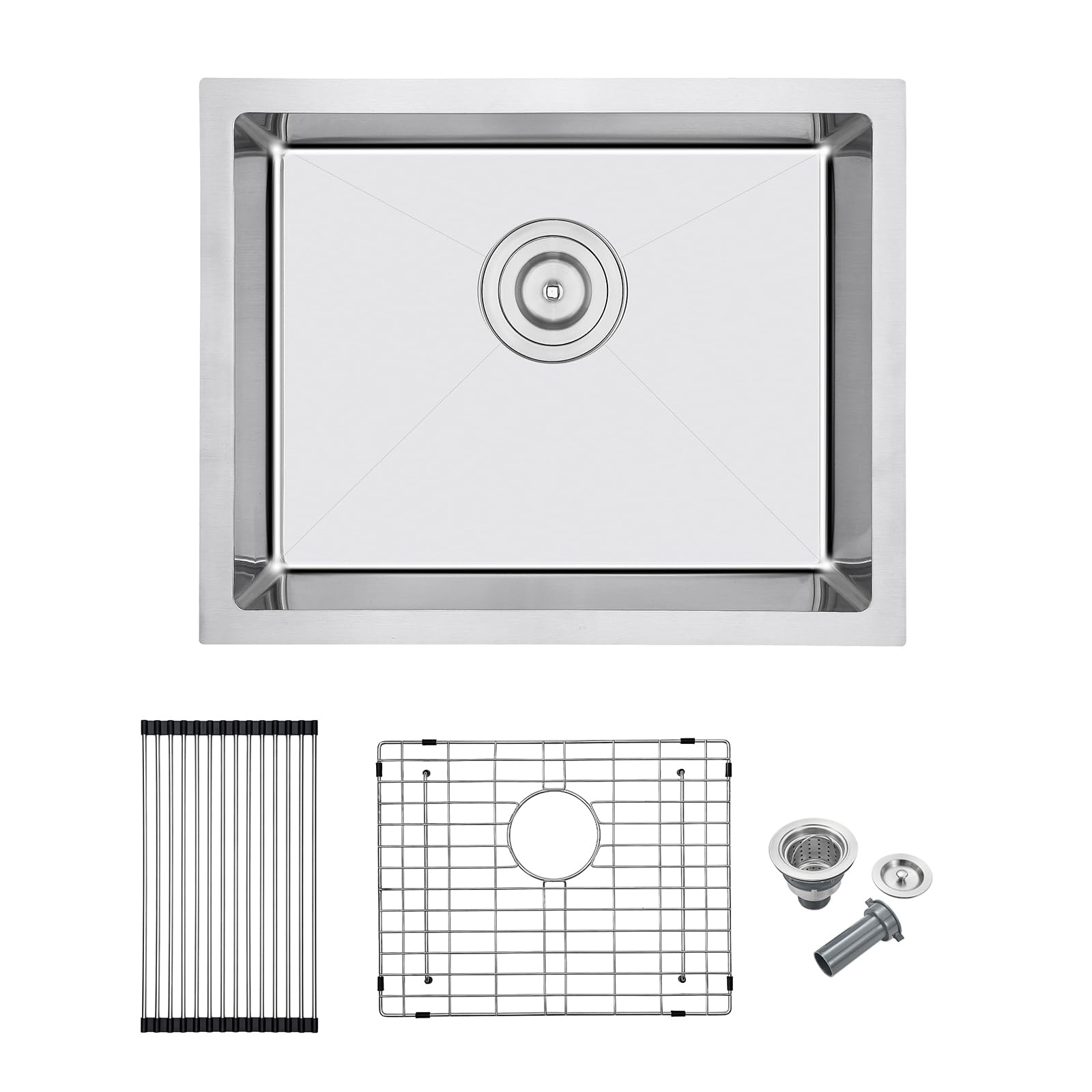 Photo 1 of MENATT 18"x18" Undermount Single Bowl Kitchen Sink 304 Stainless Steel