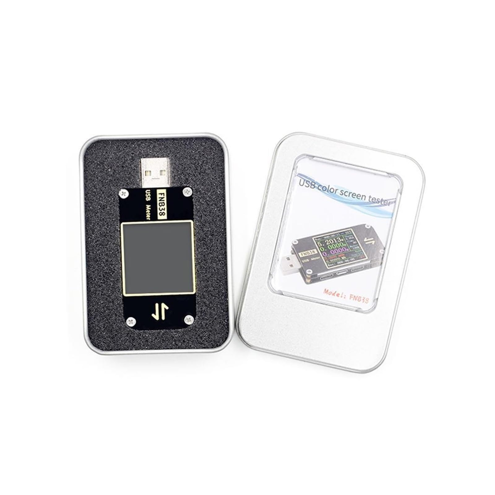 Tester USB FNB38 Miernik prądu i napięcia Tester USB QC4 + PD3.0 2.0 PPS Protokół szybkiego ładowania Test pojemności(C1 With BT.)