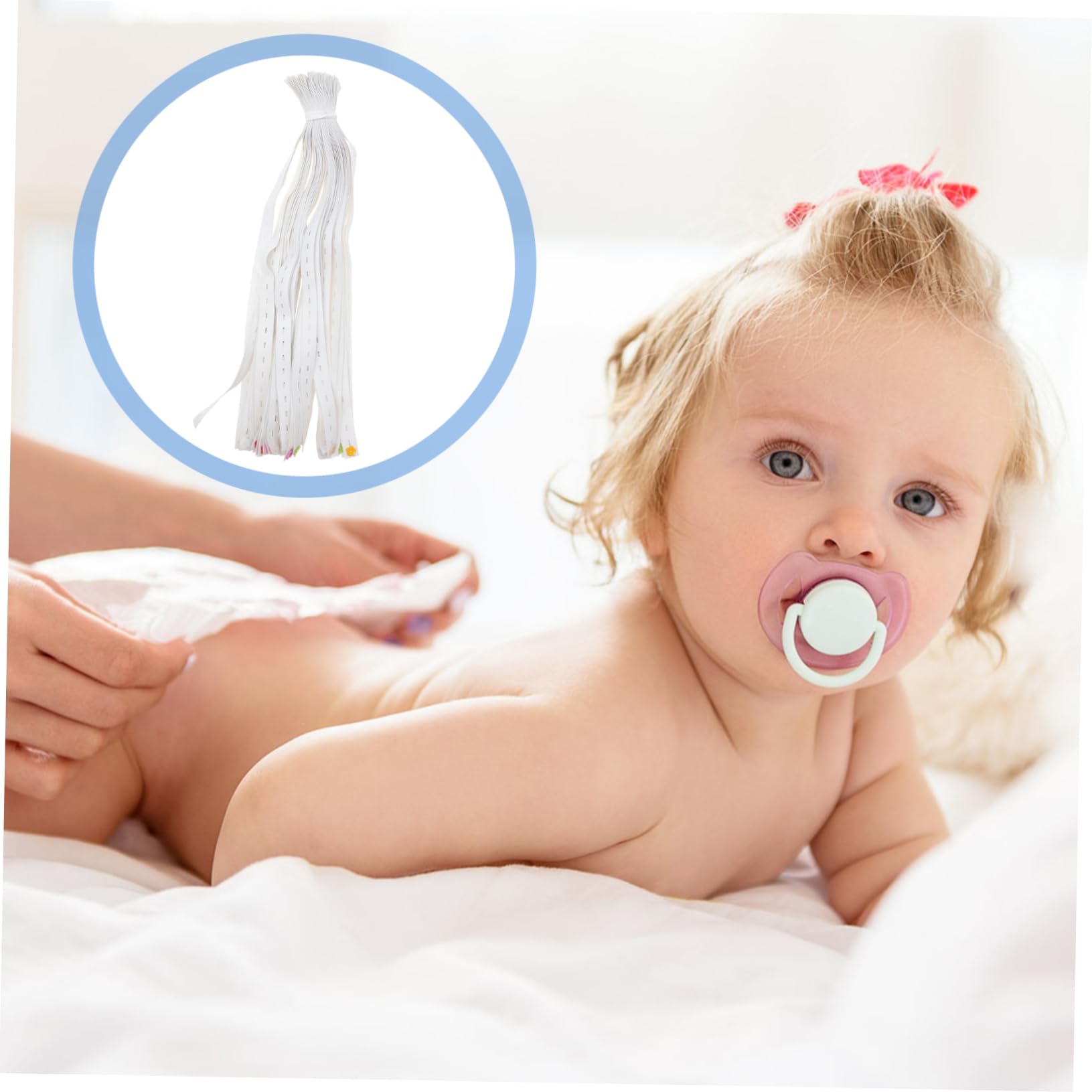 Yardenfun Boucles de Fixation pour Couches Bébé 40 Pièces Réglables Plastiques Ceinture Sécurisée Maintien Couches Ajustable Tout-petits Accessoires Indispensables