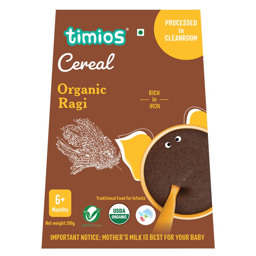 Timios Organic Ragi Cereal | 200 gm (B08NX5SR83) Amazon Price History, Amazon Price Tracker