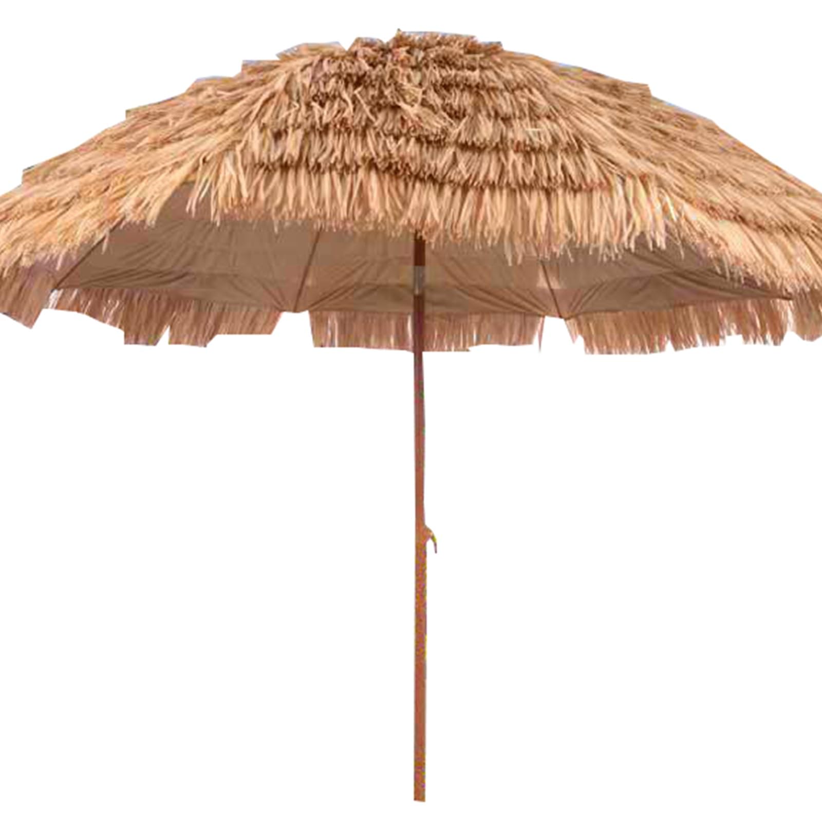 Tiki Parasol premium na zewnątrz strzechą słomka, 8 żeber, nachylenie, 2,4 m, na patio, plażę przy basenie