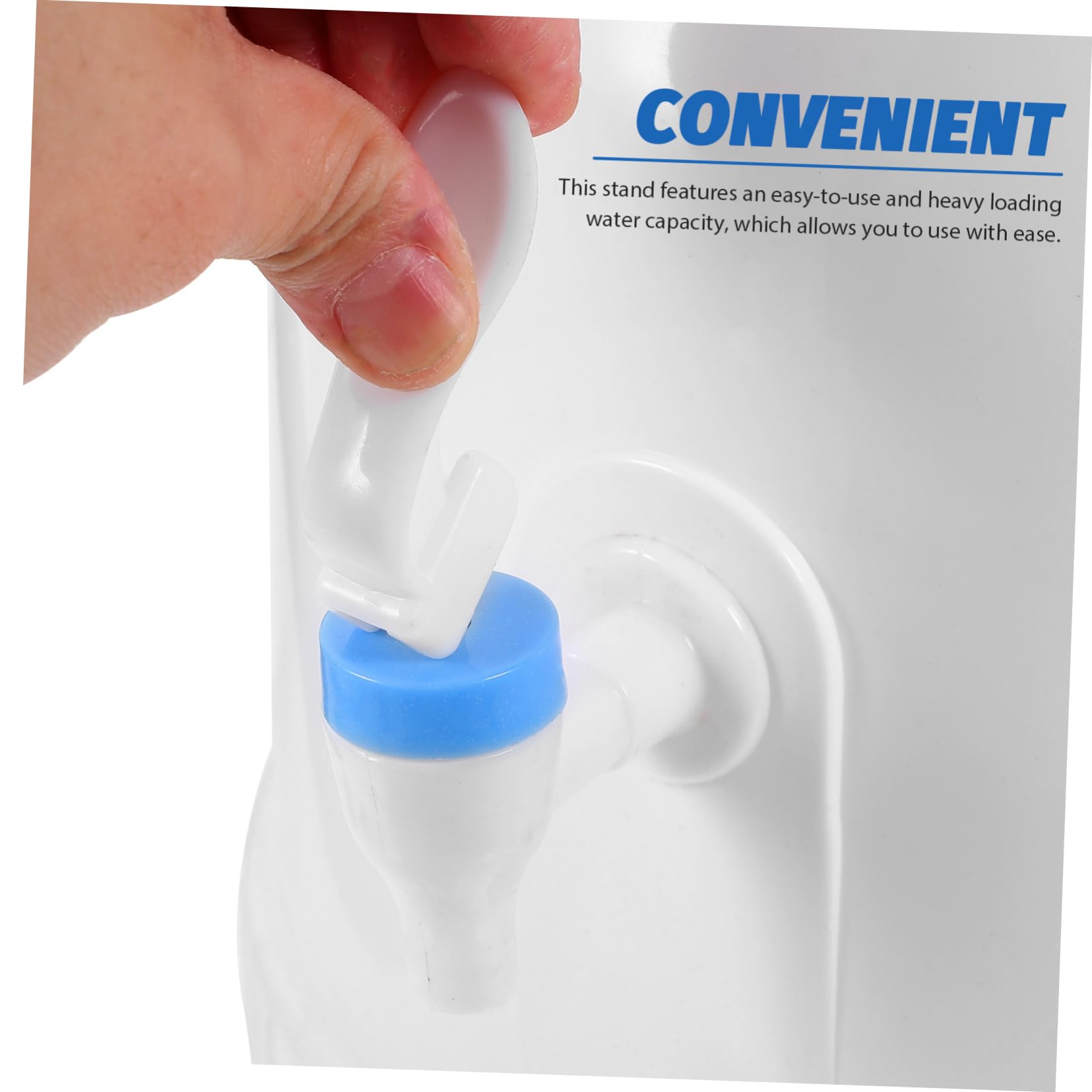 Distributore D'acqua da Tavolo, Supporto per Boccione Bianco in Plastica