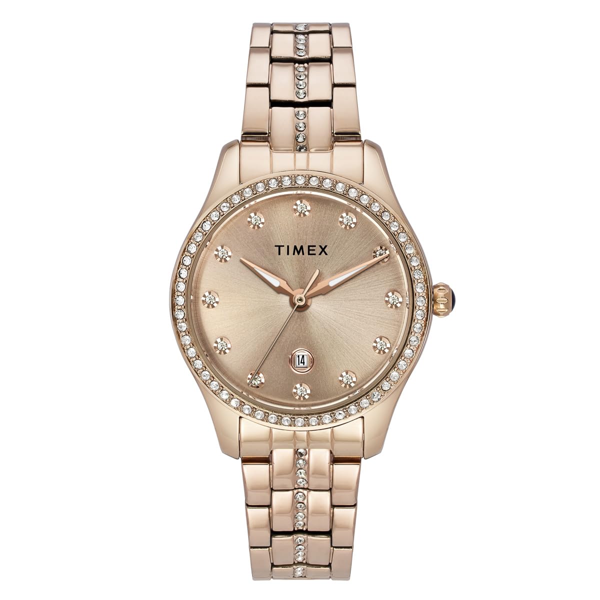 timex Analog Watch for Woman with Round Dial & Water Resistant Women's Wrist Watches-picture-14