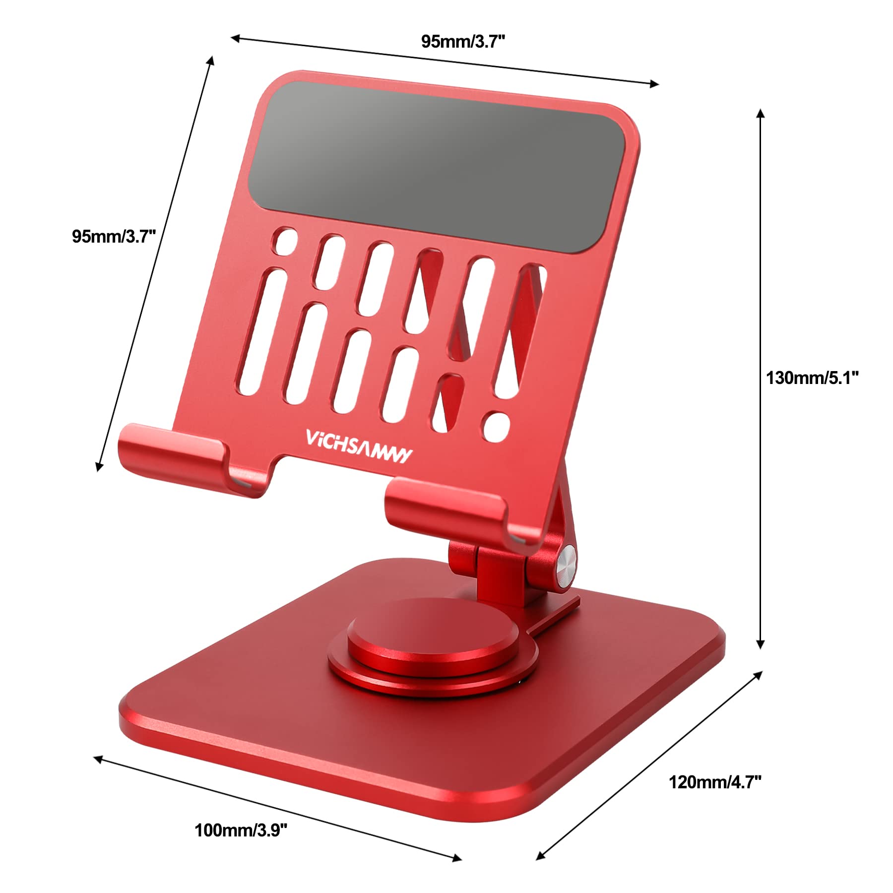 Support De Téléphone Portable à Bras Flexible Avec Pince De Table / De Lit, 60 Cm, Noir - Metal Badge