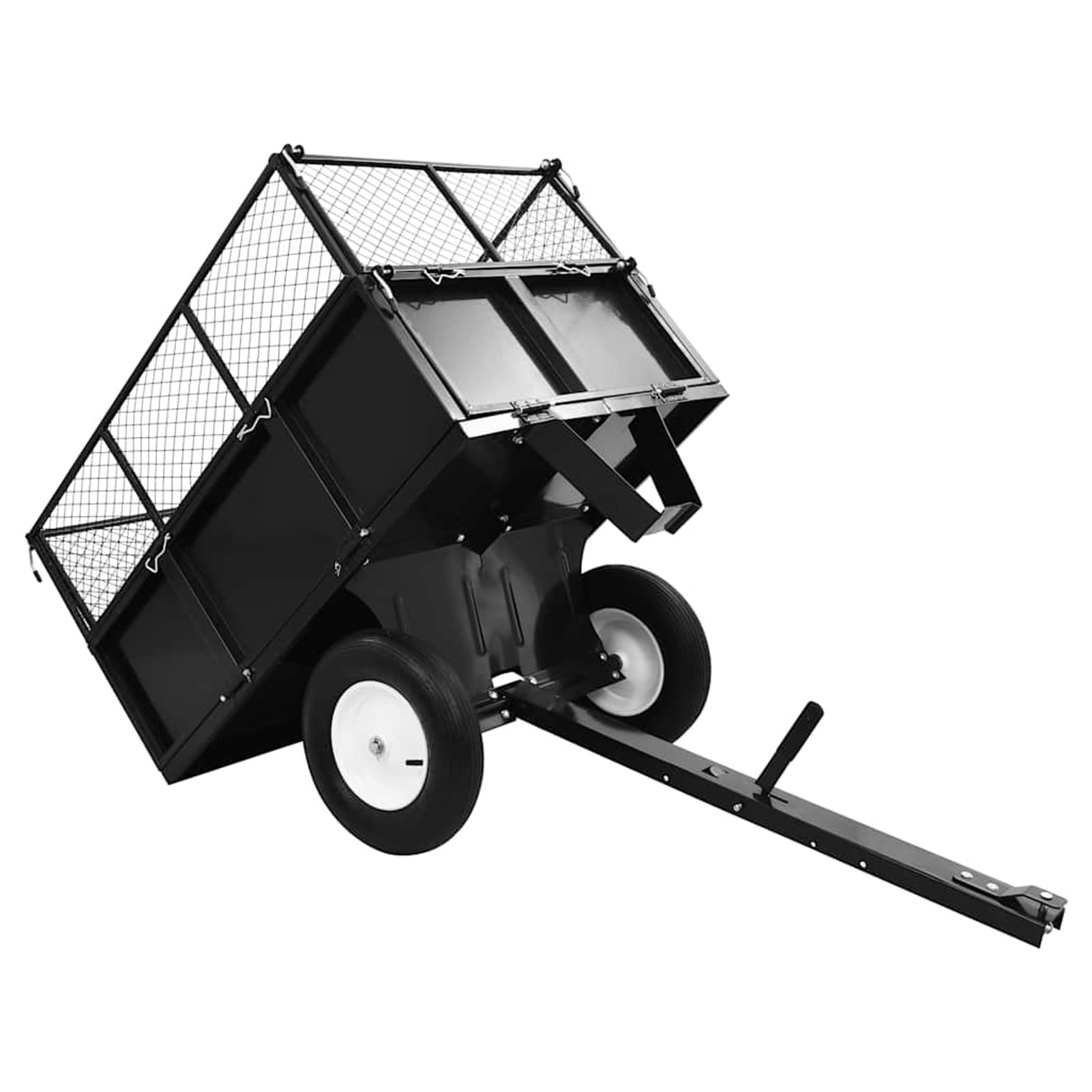 Rimorchio Ribaltabile per Tosaerba capacità 300 kg,Prato e Giardino,Giardinaggio,Accessori per Il giardinaggio-145813
