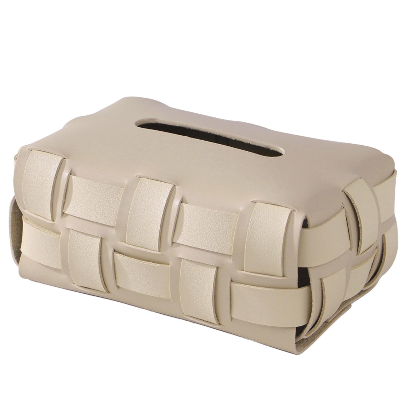 Double Layer Woven Tissue Box Sturdy Dispenser Paper Organizers Stand Woven