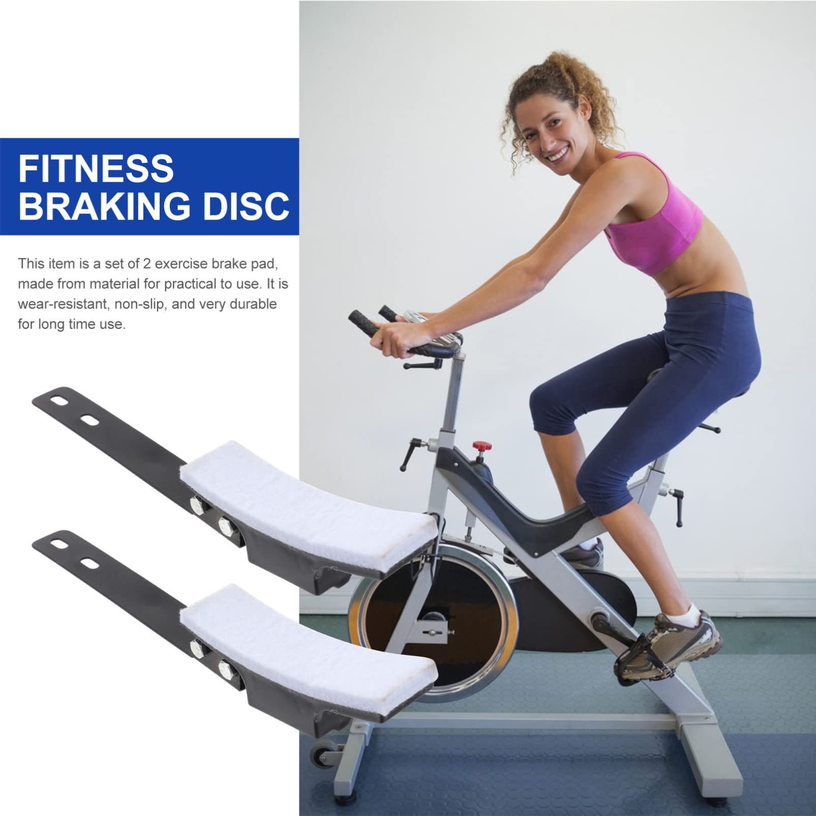 Pastillas Freno Material Freno Bici Spinning Bicicleta Estatica Spinning  BESPORTBLE Pastillas De Freno De