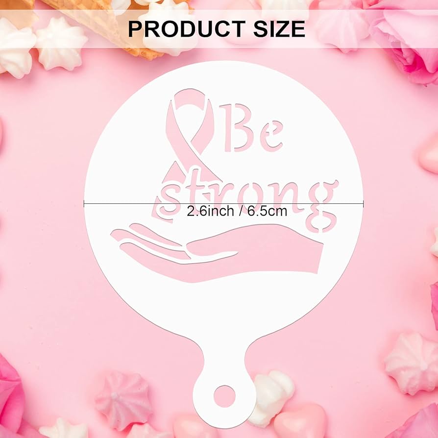 amazon-com-konsait-breast-cancer-awareness-cookie-stencils-20-pieces-pink-ribbon-day-women-inspirational-words-template-stencils-for-baking-coffee-cake-decorations-diy-craft-party-favors-supplies-home-kitchen