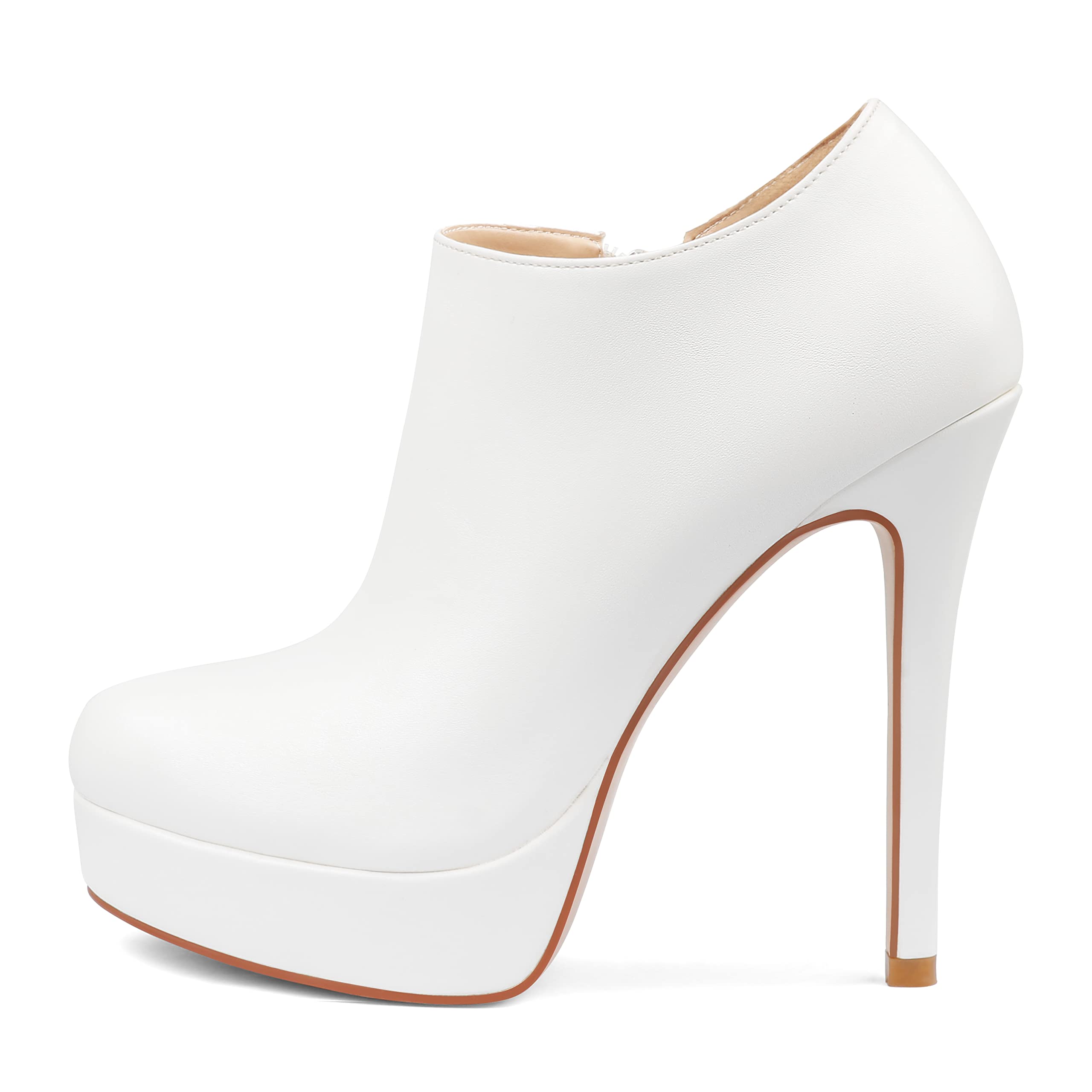 Eithy Women's Ankle Boots High Heels Platforms Shoes Pointy Toe Sexy Spring Boots