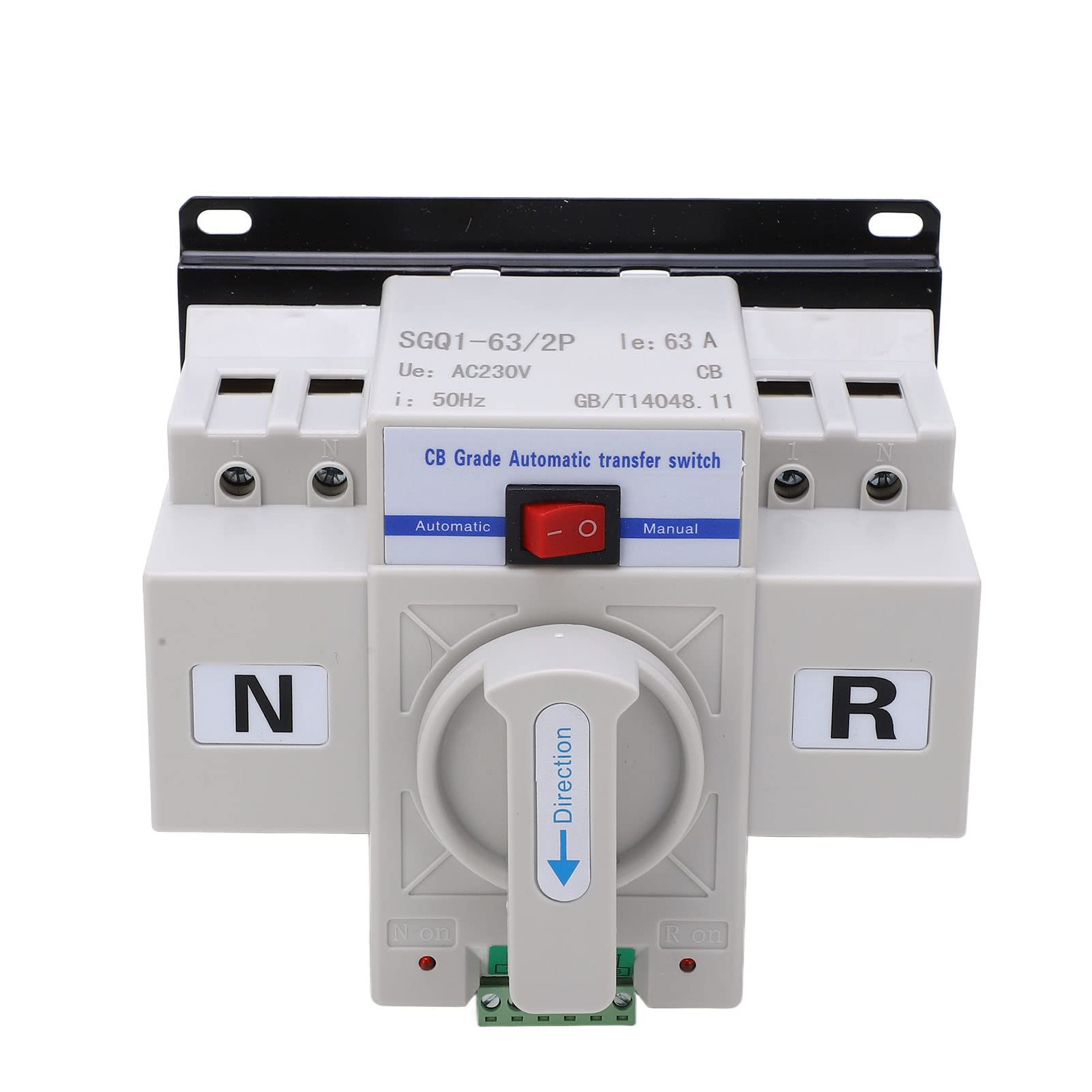 Alomejor Automatic Transfer Switch 63A, Dual Power Reliability | Stabilna wydajność, blokada mechaniczna, niski poziom hałasu, nadaje się do domu, fabryki, laboratorium